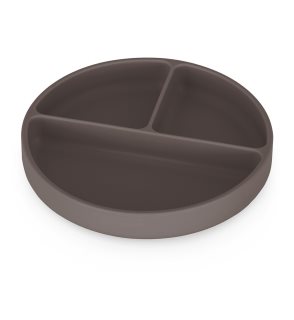 Petite&Mars Take&Match 6m+ lėkštė su skyreliais apvalūs Bitter Cocoa 1 vnt.