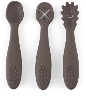Petite&Mars Take&Match 6m+ šaukštas vaikams Bitter Cocoa 3 vnt.