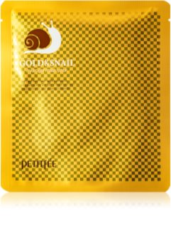 Petitfée Gold & Snail intensiivinen hydrogeelinaamio sisältää etanauutetta