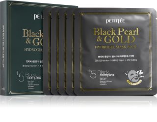 Petitfée Black Pearl & Gold intenzivní hydrogelová maska s 24karátovým zlatem