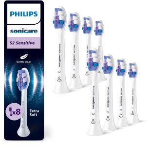 Philips Sonicare Sensitive HX6058/87 dantų šepetėlio pakaitinės galvutės 8 vnt.