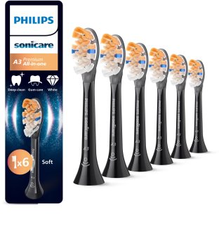 Philips Sonicare Premium All-in-One HX9096/88 Ersatzkopf für Zahnbürste Black 6 St.