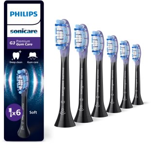 Philips Sonicare Premium Gum Care HX9056/88 dantų šepetėlio pakaitinės galvutės 6 vnt.