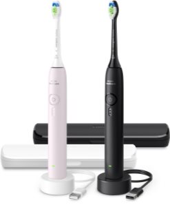 Philips Sonicare 3100 HX4072/42 sonična električna zobna ščetka DUO paket Pink & Black 1 kos