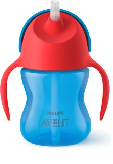 Philips Avent Bendy Straw SCF796/01 9m+ Kop med bøjeligt sugerør Blue 200 ml