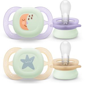 Philips Avent Ultrastart Day&Night SCF075/17 0-2 m chupeta Girl 2 un.