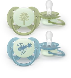 Philips Avent Ultrasoft Night SCF094/05 18+m Schnuller Neutral 2 St.