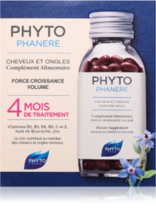 Phyto Phytophanere Duo Promo Strength Growth Volume Hair & Nails capsules cheveux et ongles 2x120 cps
