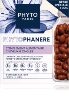 Phyto PhytoPhanere Duo Promo Strength Growth Volume Hair & Nails capsules cheveux et ongles 2x120 cps