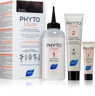 Phyto Color hajfesték ammónia nélkül árnyalat 5 Light Brown 1 db