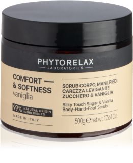 Phytorelax Laboratories Comfort & Softness Vanilla glättende Peeling für Arme, Hände und Körper 500 ml