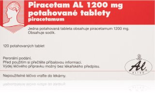 Piracetam AL Piracetam AL 1200mg potahované tablety na podporuju funkce mozkových buněk 120 tbl