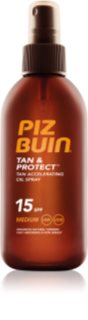 Piz Buin Tan & Protect schützendes Öl für schnellere Bräune LSF 15 150 ml
