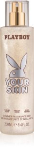 Playboy Your Skin Body Spray with glitter for women 250 ml