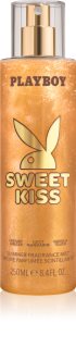 Playboy Sweet Kiss Body Spray with glitter for women 250 ml