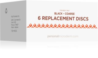 PMD Beauty Replacement Discs Black Coarse discuri de rezervă pentru dispozitivul de microdermabraziune 6 buc