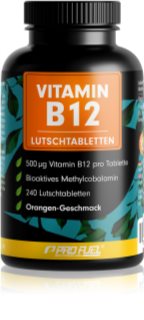 ProFuel Vitamin B12 Förderung der richtigen Funktion des Organismus Geschmack Orange 240 TABL