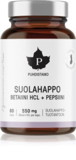 Puhdistamo Betain HCL + Pepsin podpora zažívání 60 cps