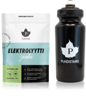 Puhdistamo Electrolyte Powder + láhev sportovní nápoj s elektrolyty příchuť Lemon lime