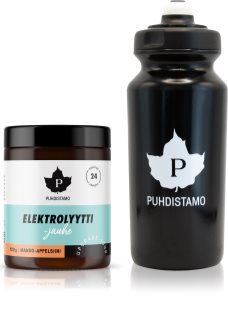 Puhdistamo Electrolyte Powder + láhev sportovní nápoj s elektrolyty