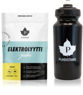 Puhdistamo Electrolyte Powder + láhev sportovní nápoj s elektrolyty