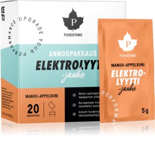 Puhdistamo Electrolyte Powder sportovní nápoj s elektrolyty příchuť Mango & Orange 20x5 g