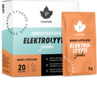 Puhdistamo Electrolyte Powder sportovní nápoj s elektrolyty příchuť Mango & Orange 20x5 g