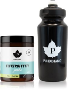 Puhdistamo Electrolyte Powder + láhev sportovní nápoj s elektrolyty příchuť Pear 120 g