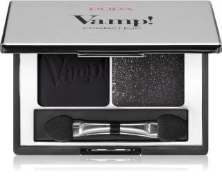 PUPA Milano Vamp! Compact Duo Eyeshadow Divu toņu acu ēnas (tonis) 007 - Dark Night 2.2 g