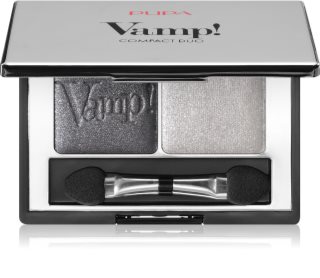 PUPA Milano Vamp! Compact Duo Eyeshadow duo di ombretti colore 009 - Silver Stone 2.2 g