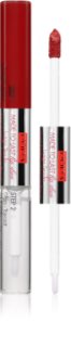 PUPA Milano Made to Last Lip Duo Long-Lasting Liquid Lipstick with shine shade 005 - Deep Ruby 2x4 ml