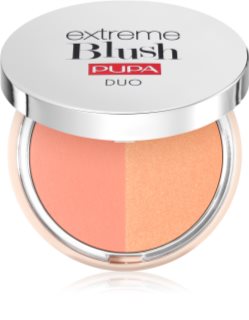 PUPA Milano Extreme Blush Duo Compact Blush shade 130 - Matt Salmon - Radiant Peach 4 g