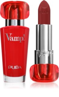 PUPA Milano Vamp! Luminous Lipstick rúž pre plné pery odtieň 300 Scarlet Bordeaux 3.5 g
