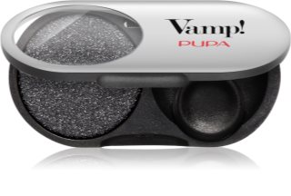 PUPA Milano Vamp! Radiant Baked Eyeshadow Long-Lasting Shimmer Eyeshadow shade 301 Frozen Black - METALLIC 1 g