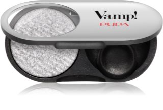 PUPA Milano Vamp! Radiant Baked Eyeshadow Long-Lasting Shimmer Eyeshadow shade 302 Pure Silver - METALLIC 1 g