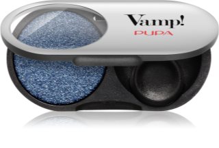 PUPA Milano Vamp! Radiant Baked Eyeshadow Long-Lasting Shimmer Eyeshadow shade 307 Denim Blue - METALLIC 1 g