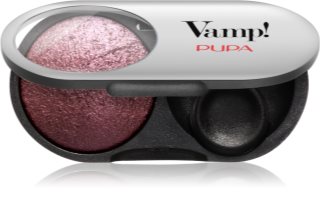PUPA Milano Vamp! Radiant Baked Eyeshadow Long-Lasting Shimmer Eyeshadow shade 104 - Deep Plum 1 g
