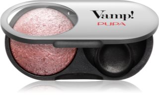 PUPA Milano Vamp! Radiant Baked Eyeshadow дълготрайни сенки за очи с блясък цвят 105 Eden Rose - WET & DRY 1 гр.