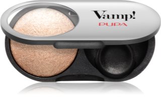 PUPA Milano Vamp! Radiant Baked Eyeshadow Long-Lasting Shimmer Eyeshadow shade 202 Precious Gold - WET & DRY 1 g