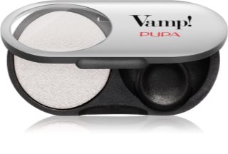 PUPA Milano Vamp! Radiant Baked Eyeshadow Kauapüsiv sädelev lauvärv varjund 401 White Snow - WET & DRY 1 g