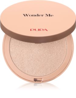 PUPA Milano Wonder Me Glow kompaktný púdrový rozjasňovač odtieň 102 - Pure Gold 7.5 g