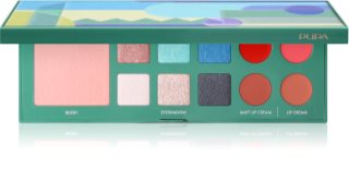 PUPA Milano Pupart S Multifunctional Face Palette for eyes and lips GREEN 11.4 g