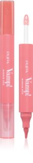 PUPA Milano Vamp! Lip Marker Duo lip marker pen with shine shade 002 Frozen Rose 1.4 ml