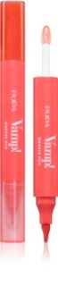 PUPA Milano Vamp! Lip Marker Duo Lip Fix with shine shade 007 Red Potion 1.4 ml