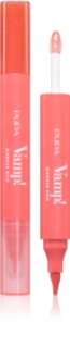 PUPA Milano Vamp! Lip Marker Duo lūpų išvaizdą gerinanti priemonė , suteikiantis blizgesio atspalvis 008 Orange Sorbet 1.4 ml