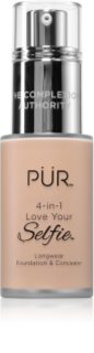 PÜR Cosmetics 4-in-1 Love Your Selfie make-up a korektor 2 v 1 odstín MN1 30 ml