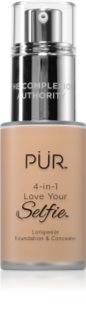 PÜR Cosmetics 4-in-1 Love Your Selfie make-up a korektor 2 v 1 odstín MG5 30 ml