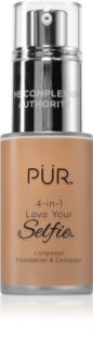 PÜR Cosmetics 4-in-1 Love Your Selfie make-up a korektor 2 v 1 odstín MG7 30 ml