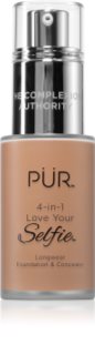 PÜR Cosmetics 4-in-1 Love Your Selfie make-up a korektor 2 v 1 odstín TN3 30 ml