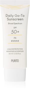 Purito Daily Go-To Sunscreen crema fata iluminatoare de protectie SPF 50+ 60 ml